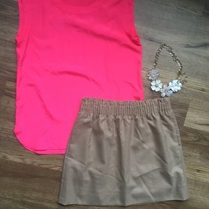 Camel J Crew skirt (8)
